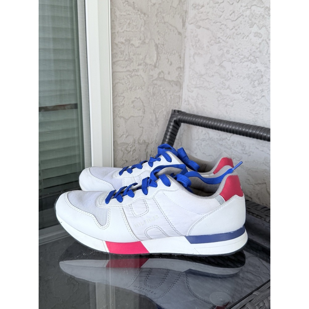 Tommy Hilfiger Abrams Sneaker Shoes Mens‎ 9 42 White TMABRAMS-Z Casual Preppy